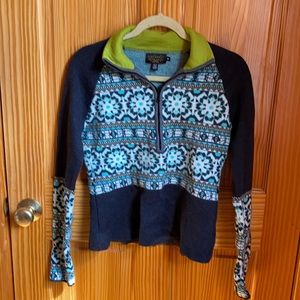 Women’s Knit wool Quarter Zip - Medium